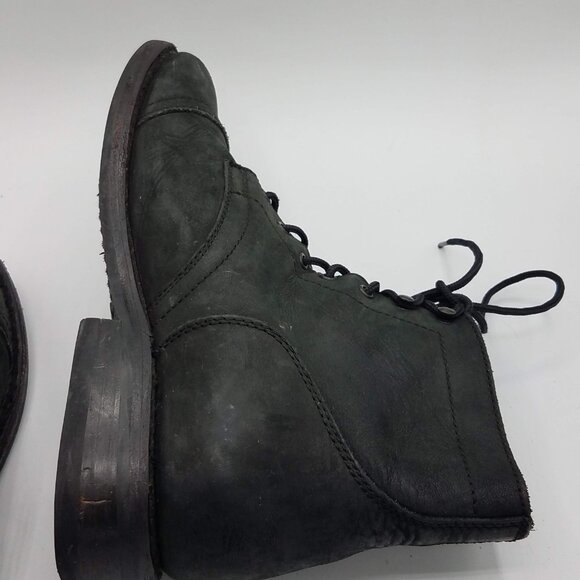 Thursday Boot Company Captain Boots Mens 10 Matte Black Leather 21035 2833 Size: main image 6
